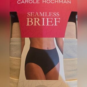 NEW Carole Hochman 5 Pack Seamless Brief Ladies Underwear Silky Soft Full
